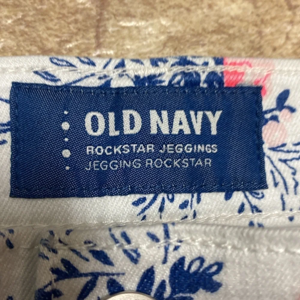 Girl’s Old Navy Rockstar size 10 Floral Jeggings Casual Denim Back to  School